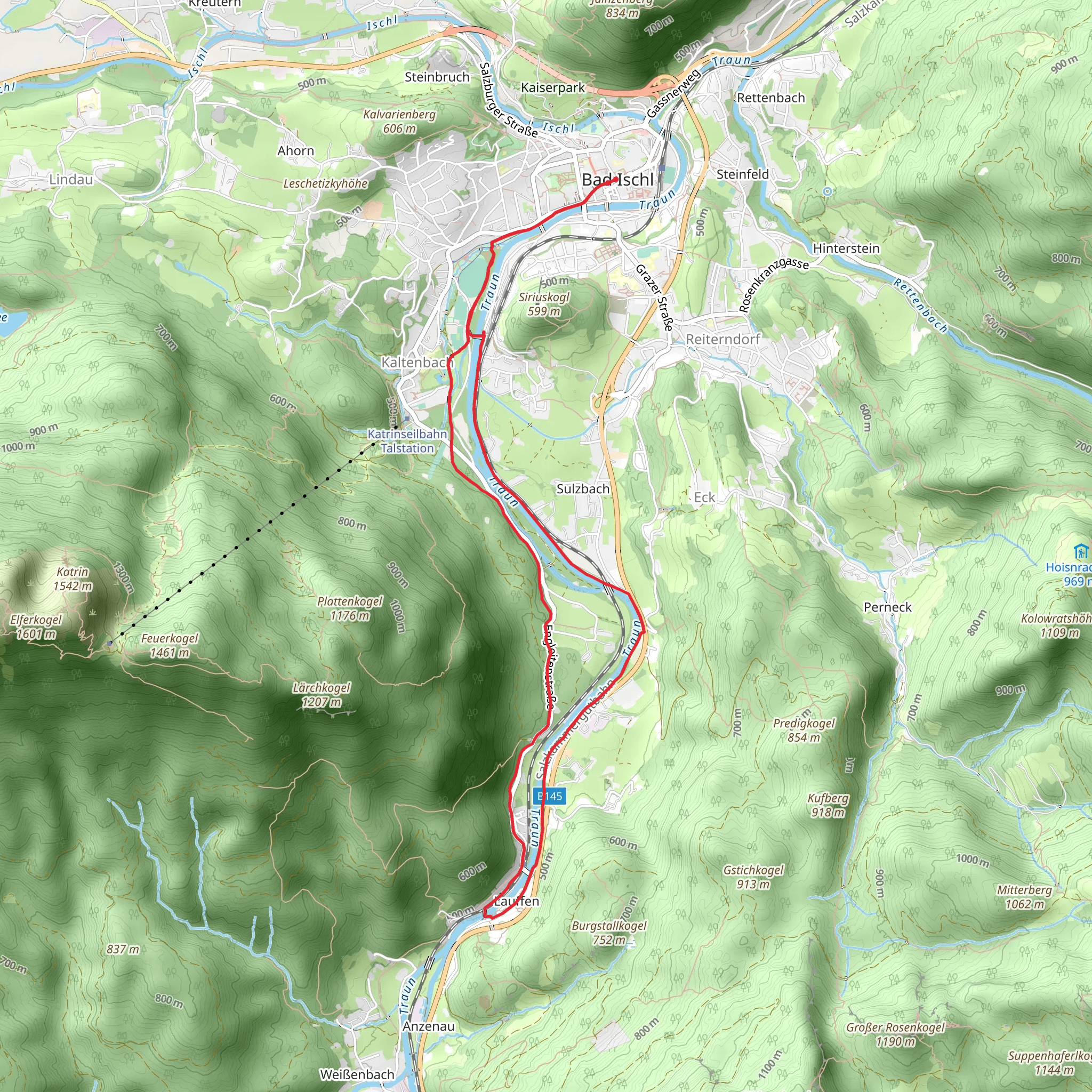 Engleithen Round Walk mobile static map