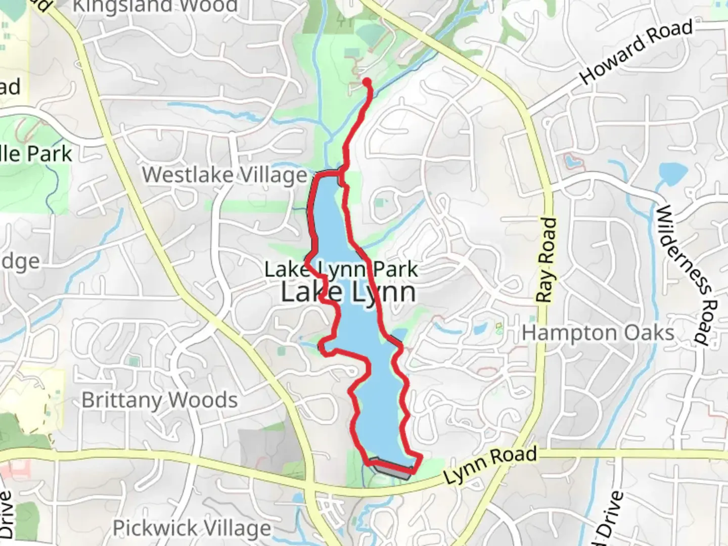 An image depicting the trail Lake Lynn Loop Trail and its surrounding area.