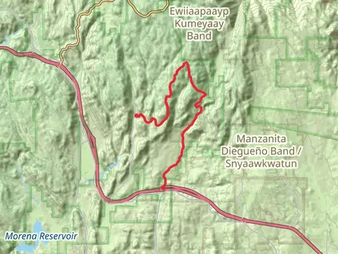 Cibbets Flat Campground to Kumeyaay Highway