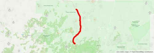 Southwestern Horseshoe Trail stage 65 Map