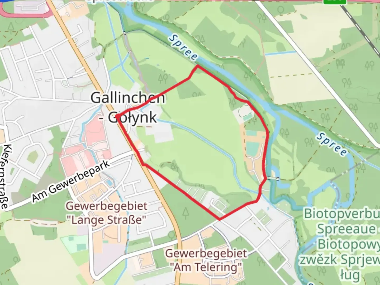 An image depicting the trail Frauendorfer Straße Loop and its surrounding area.