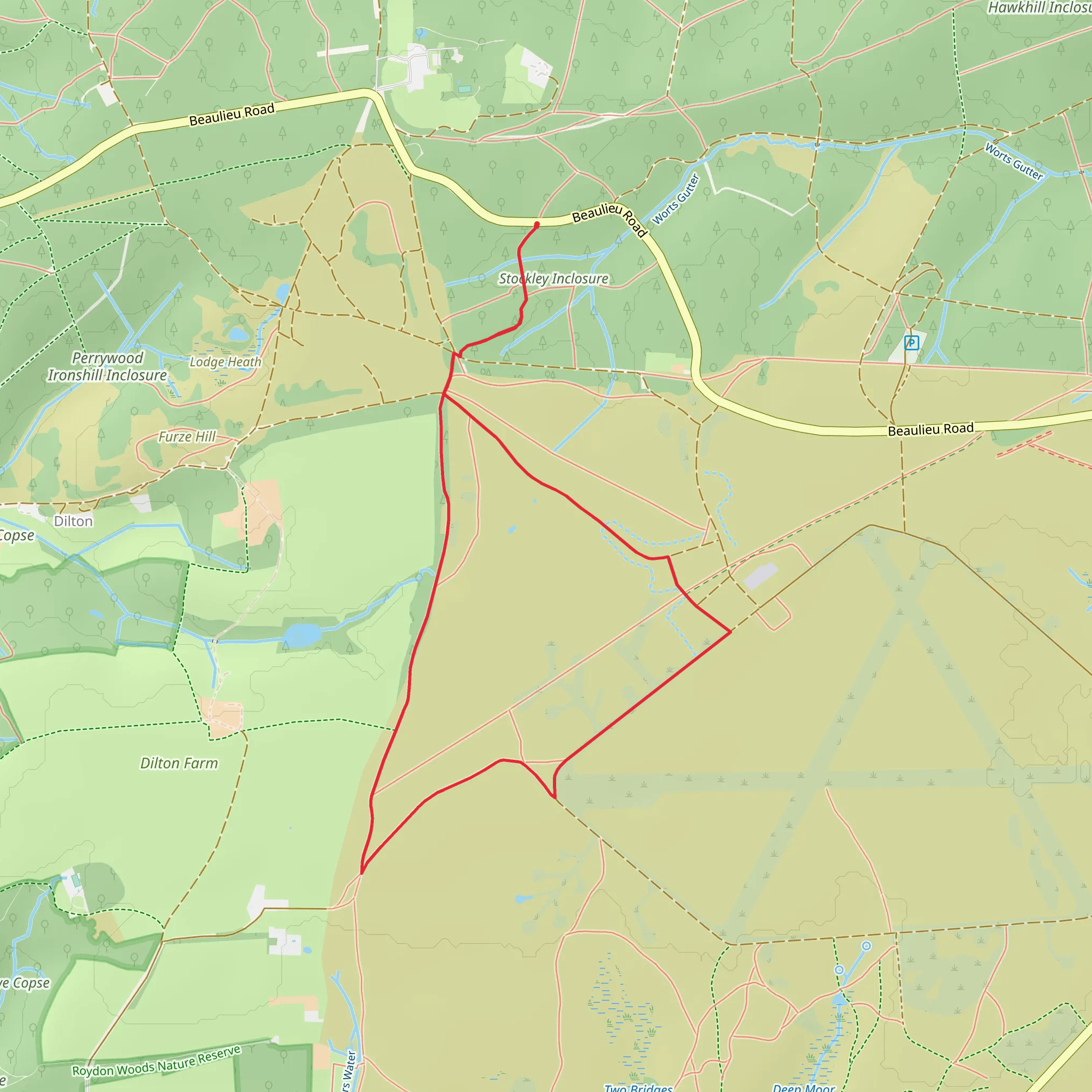Tumulus Loop mobile static map