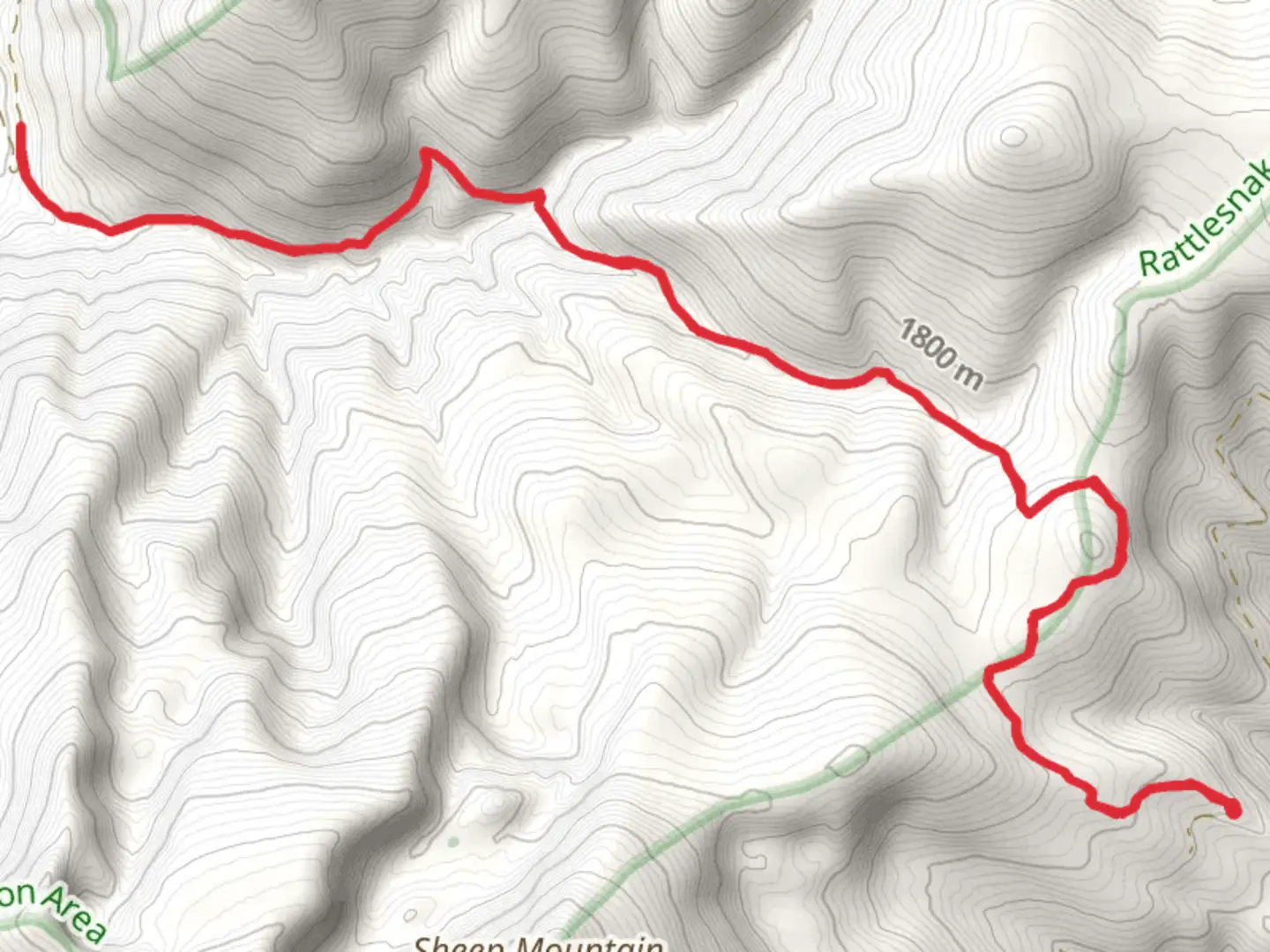 An image depicting the trail East Fork of Rattlesnake Creek via Upper Twin Creek Trail and its surrounding area.