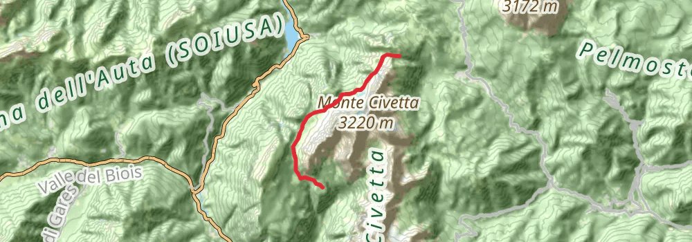 Alta Via 1 stage 7 Map