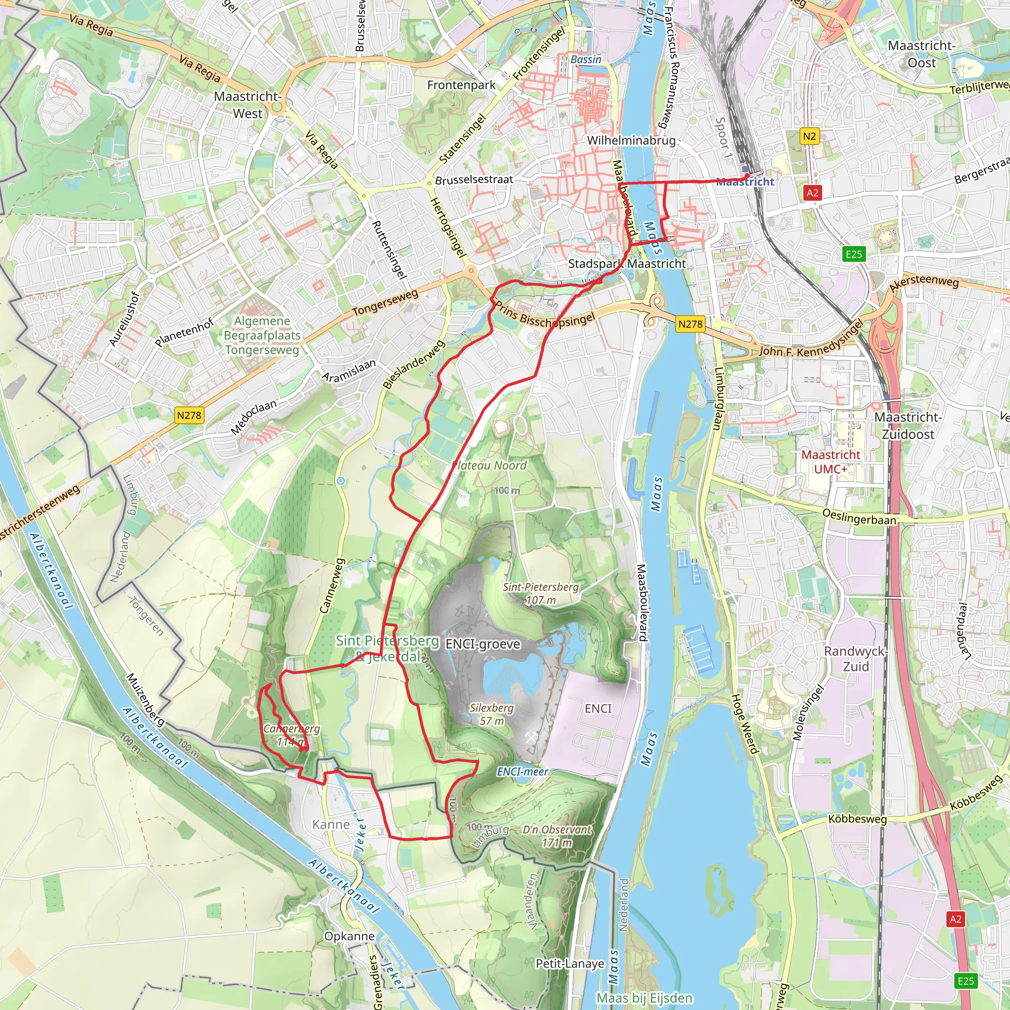 Kasteel Neercanne, Encibos and Maas Loop mobile static map