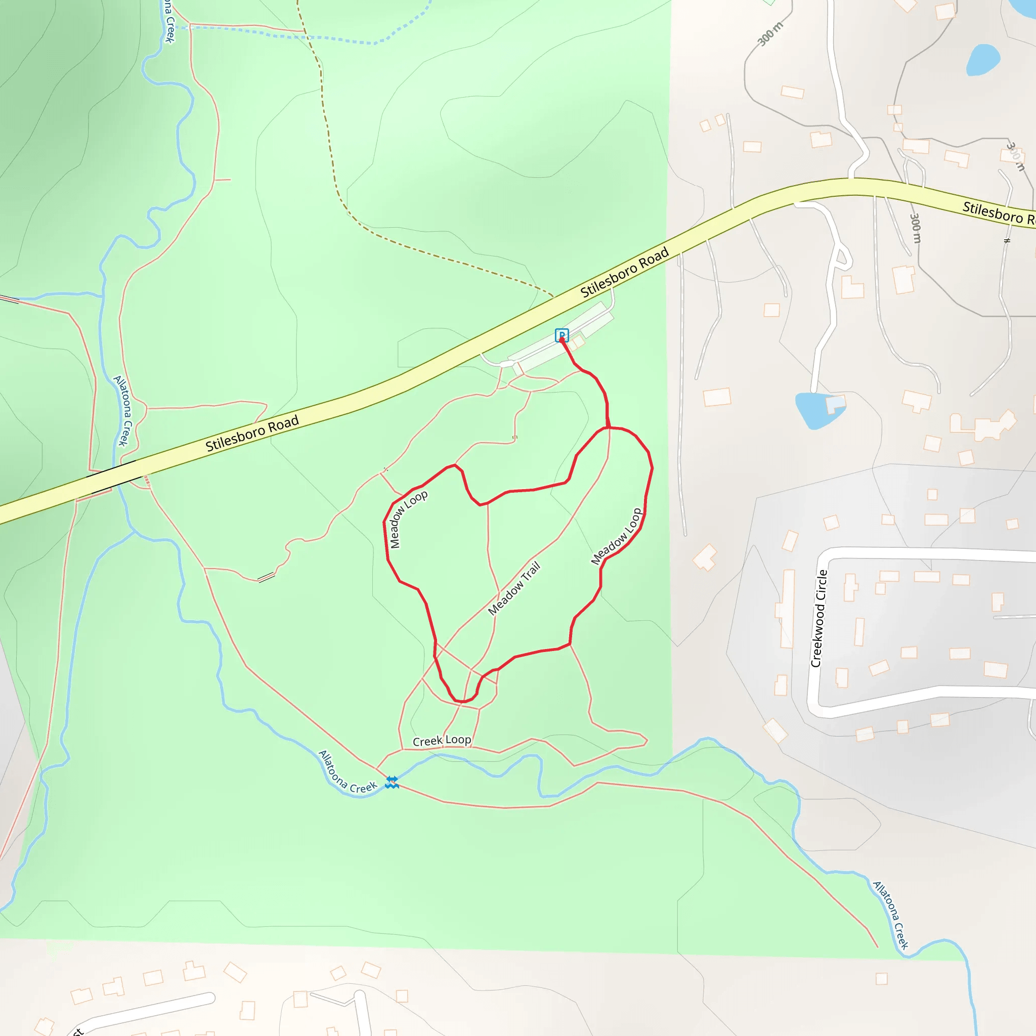 Leone Hall Price Park Loop mobile static map