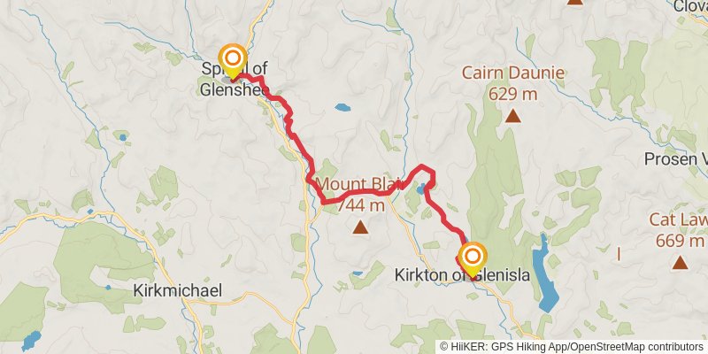 Cateran Trail stage 3 Map