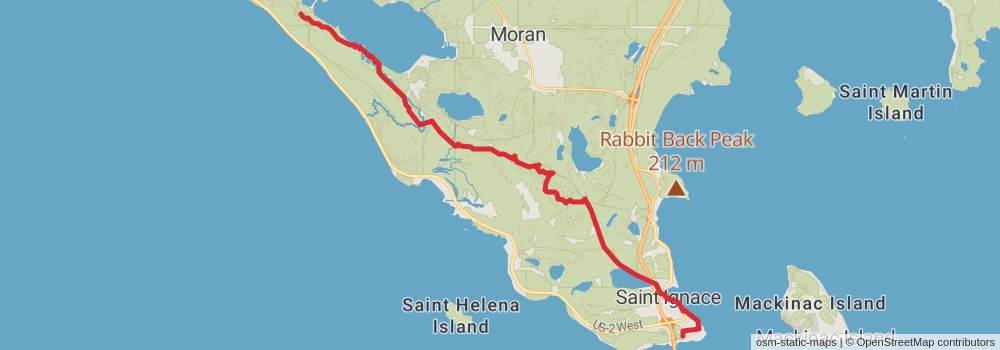 American Perimeter Trail - North Country Primary stage 79 Map