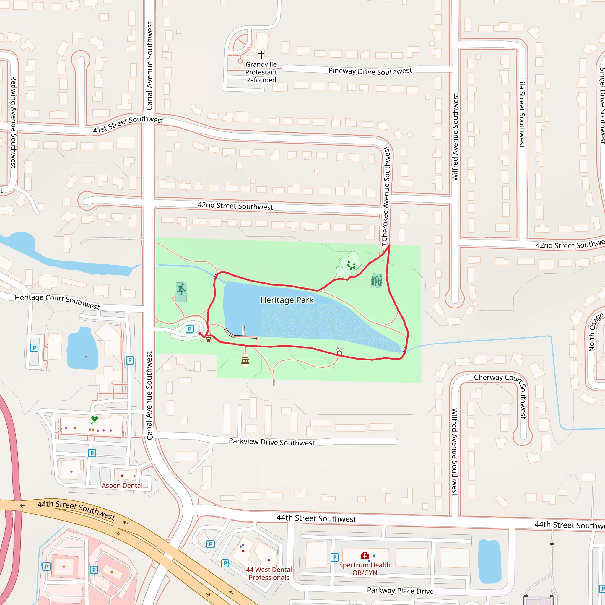 Heritage Park Loop mobile static map