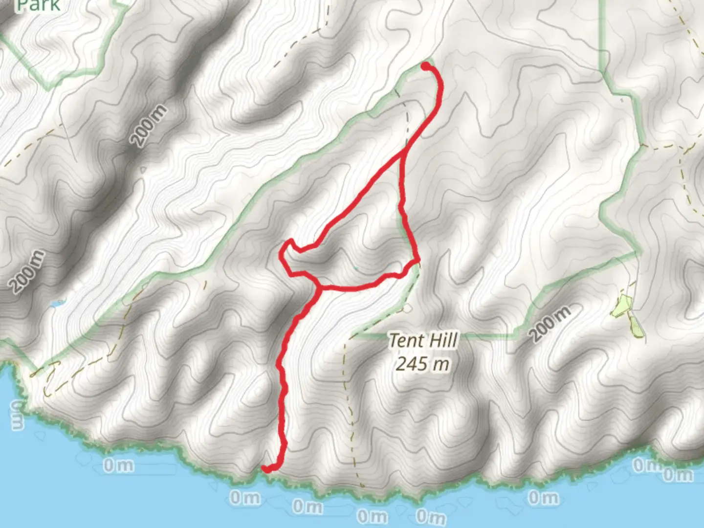 An image depicting the trail Aaron Creek Track and its surrounding area.