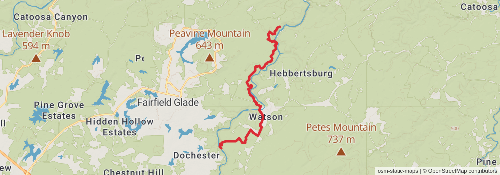 American Perimeter Trail - Southern Appalachian Primary stage 78 Map