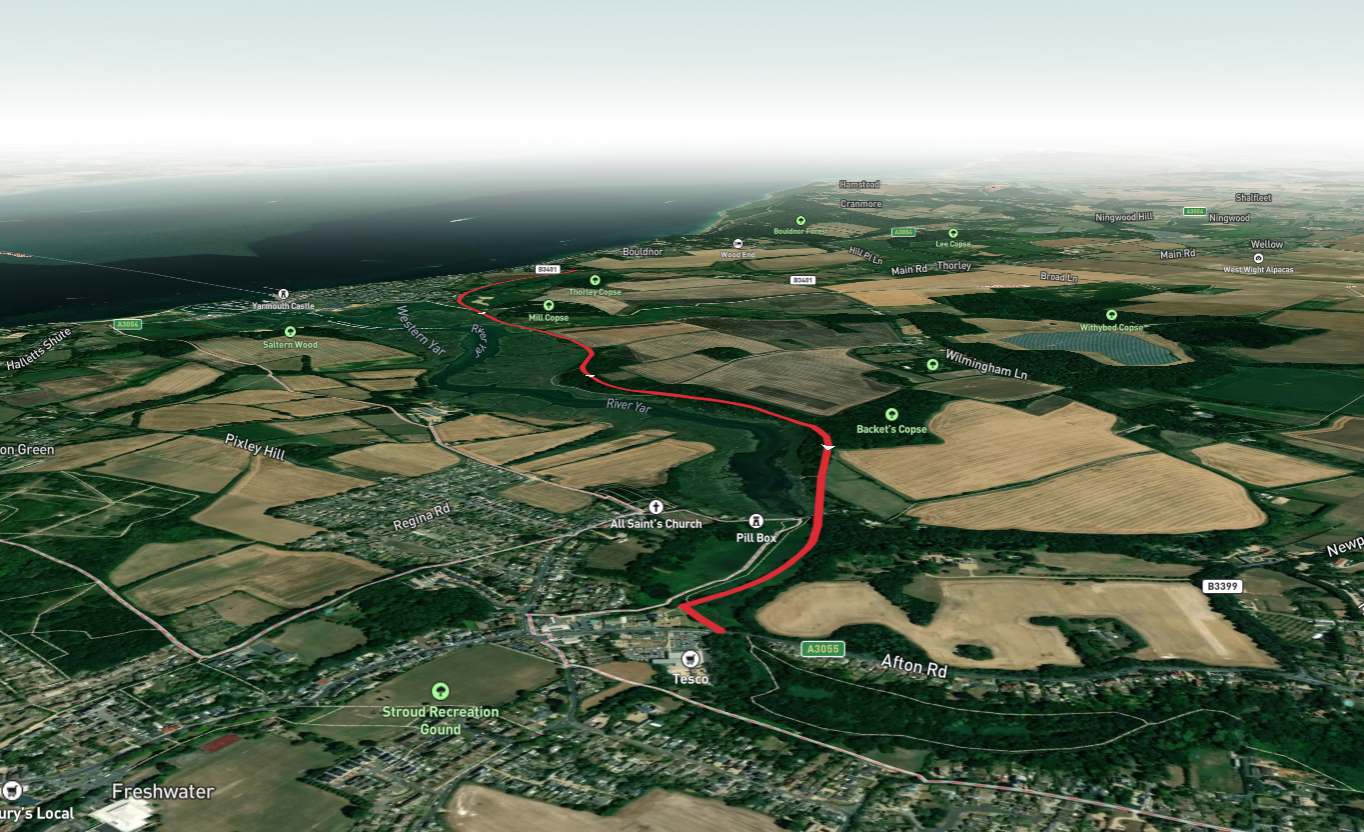 Freshwater to Yarmouth Walk