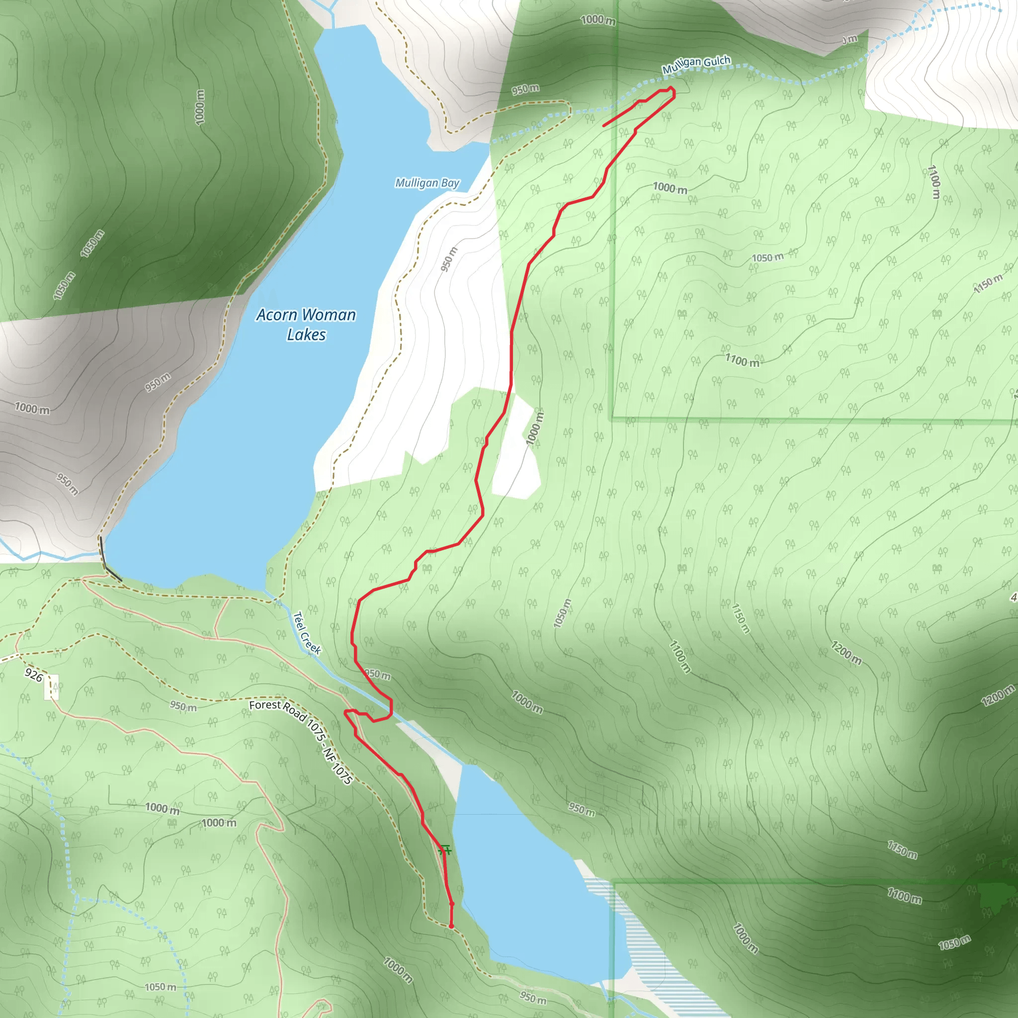 Little Squaw Trail mobile static map