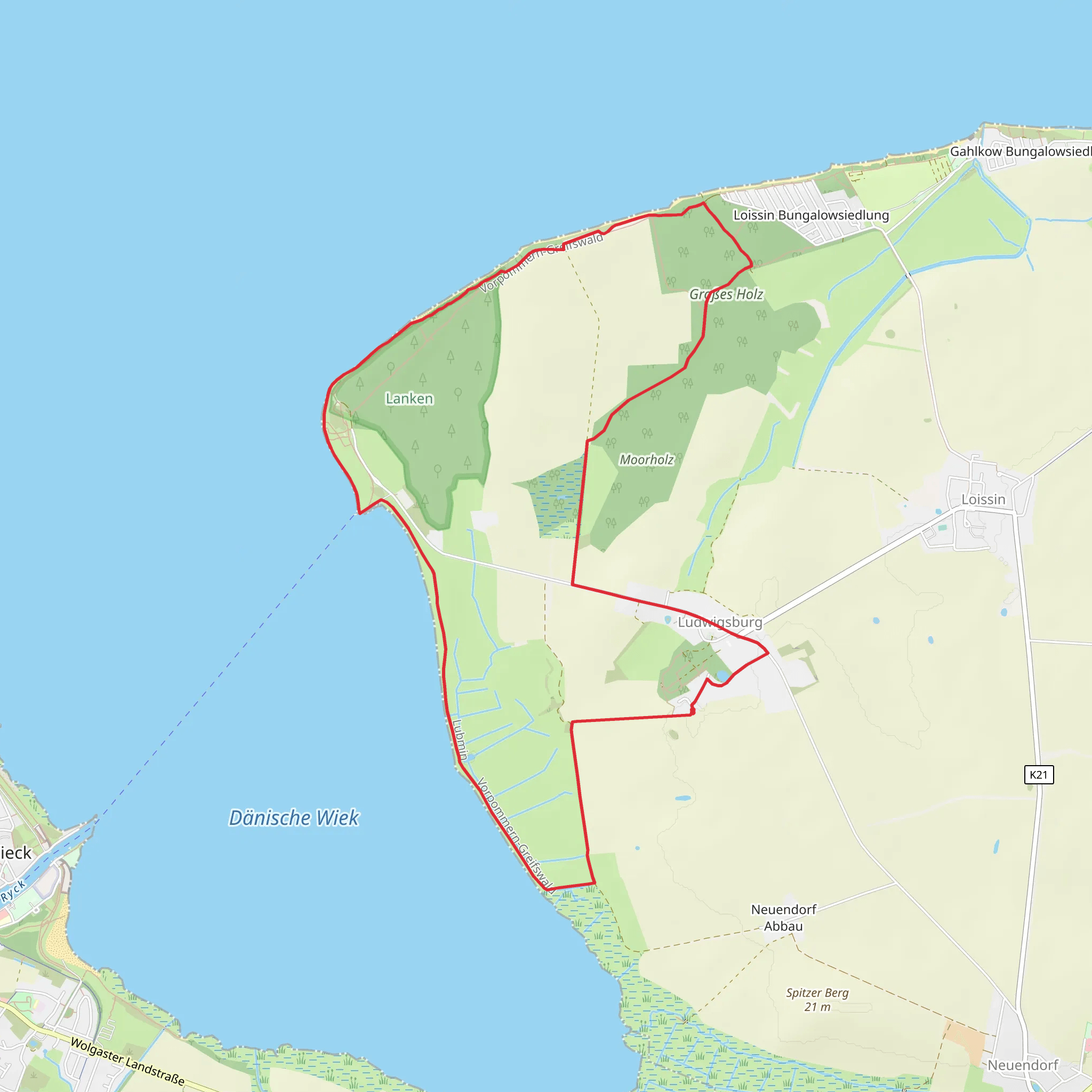 Ludwigsburg Loop mobile static map