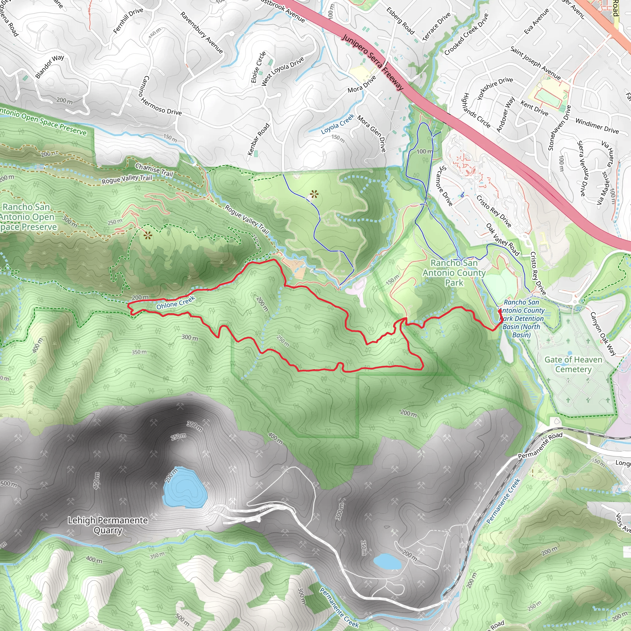 Stephen E Abbors and Coyote Loop Trail mobile static map