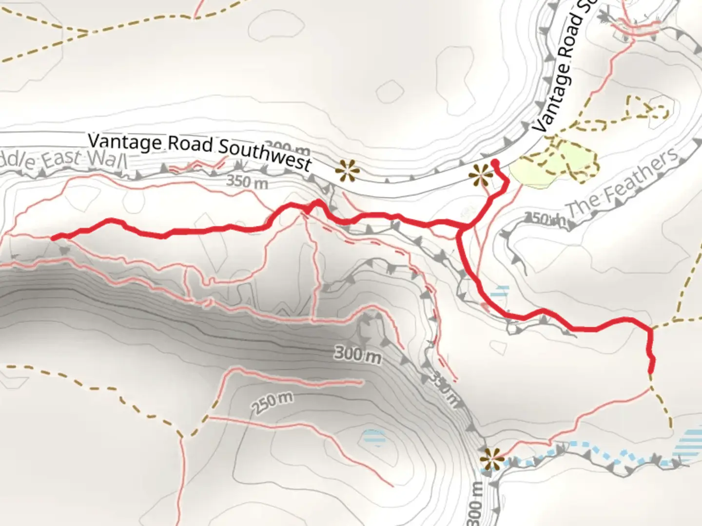 An image depicting the trail Walk beside Vantage Camping Site and its surrounding area.