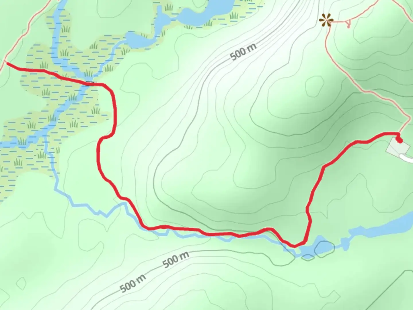 An image depicting the trail Beaver Creek Trail and its surrounding area.