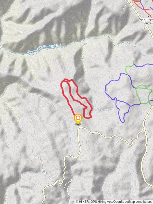 Umatilla Rim Loop Trail mobile static map