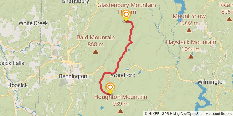 Appalachian Trail stage 158 Map