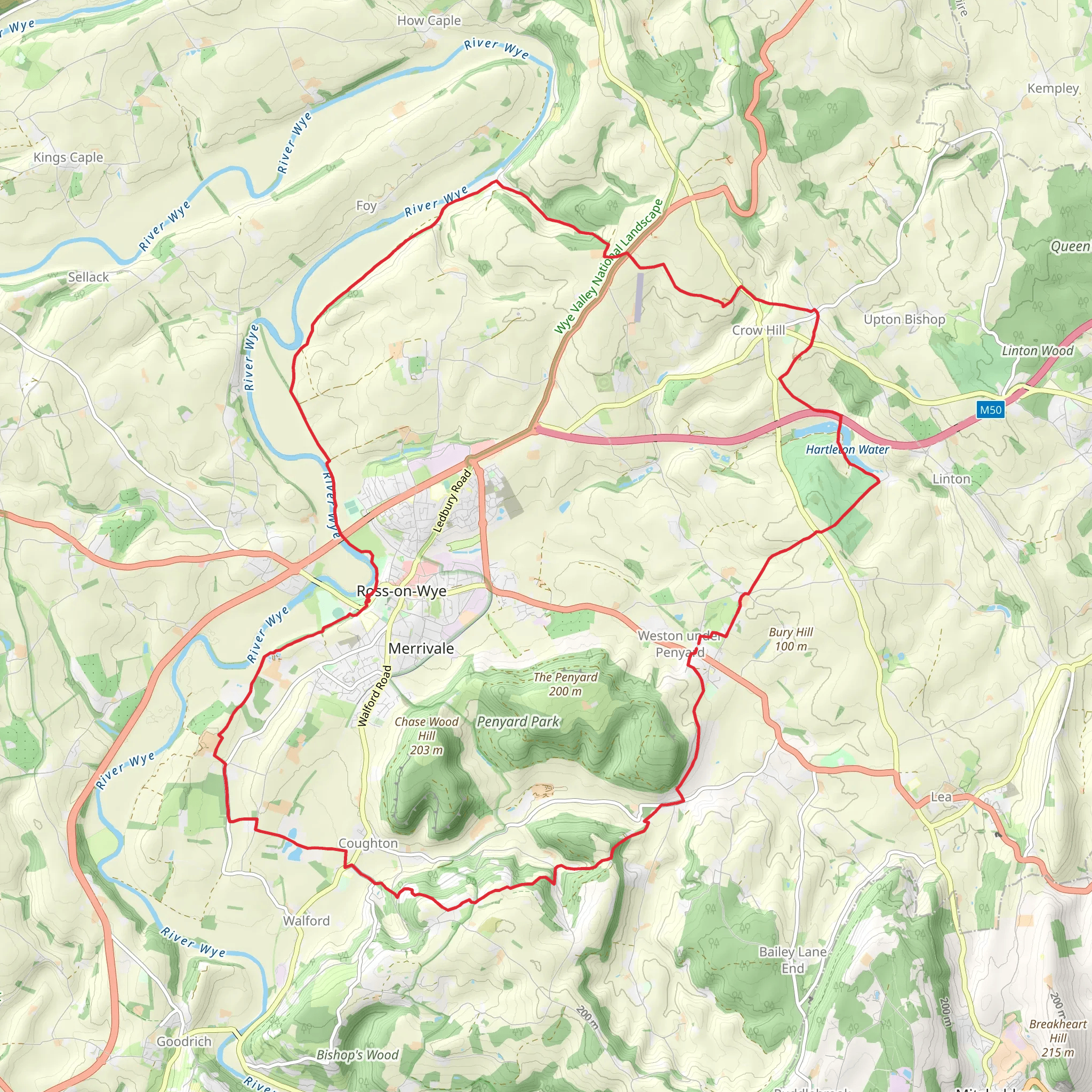 Ross - on - Wye Circuit mobile static map
