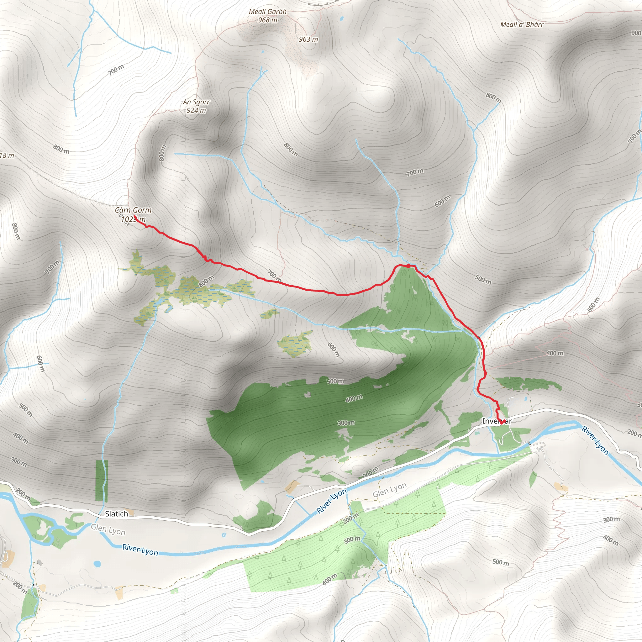 Càrn Gorm mobile static map