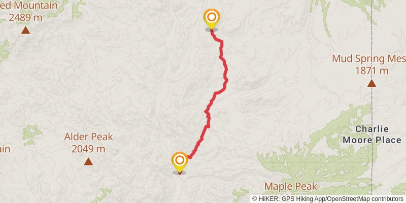Blue River Trail and Little Dutch Blue Trail stage 2 Map