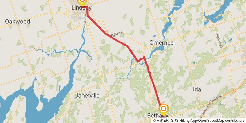 Ganaraska Trail stage 3 Map