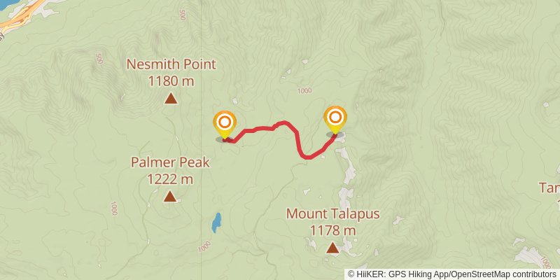 Moffett Creek via Nesmith Point Trail stage 2 Map