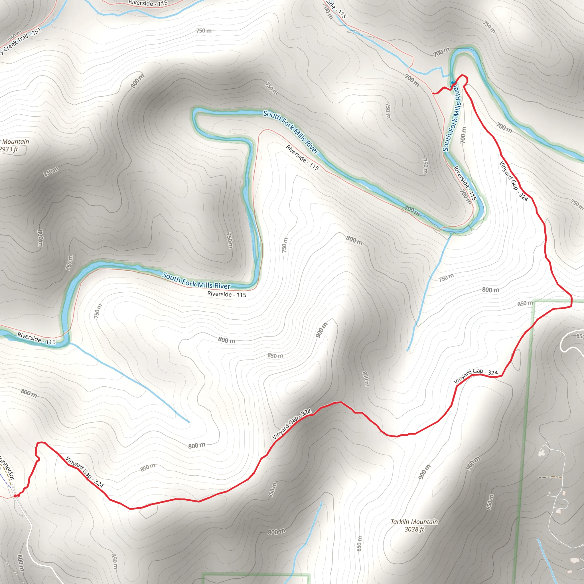 Vineyard Trail mobile static map