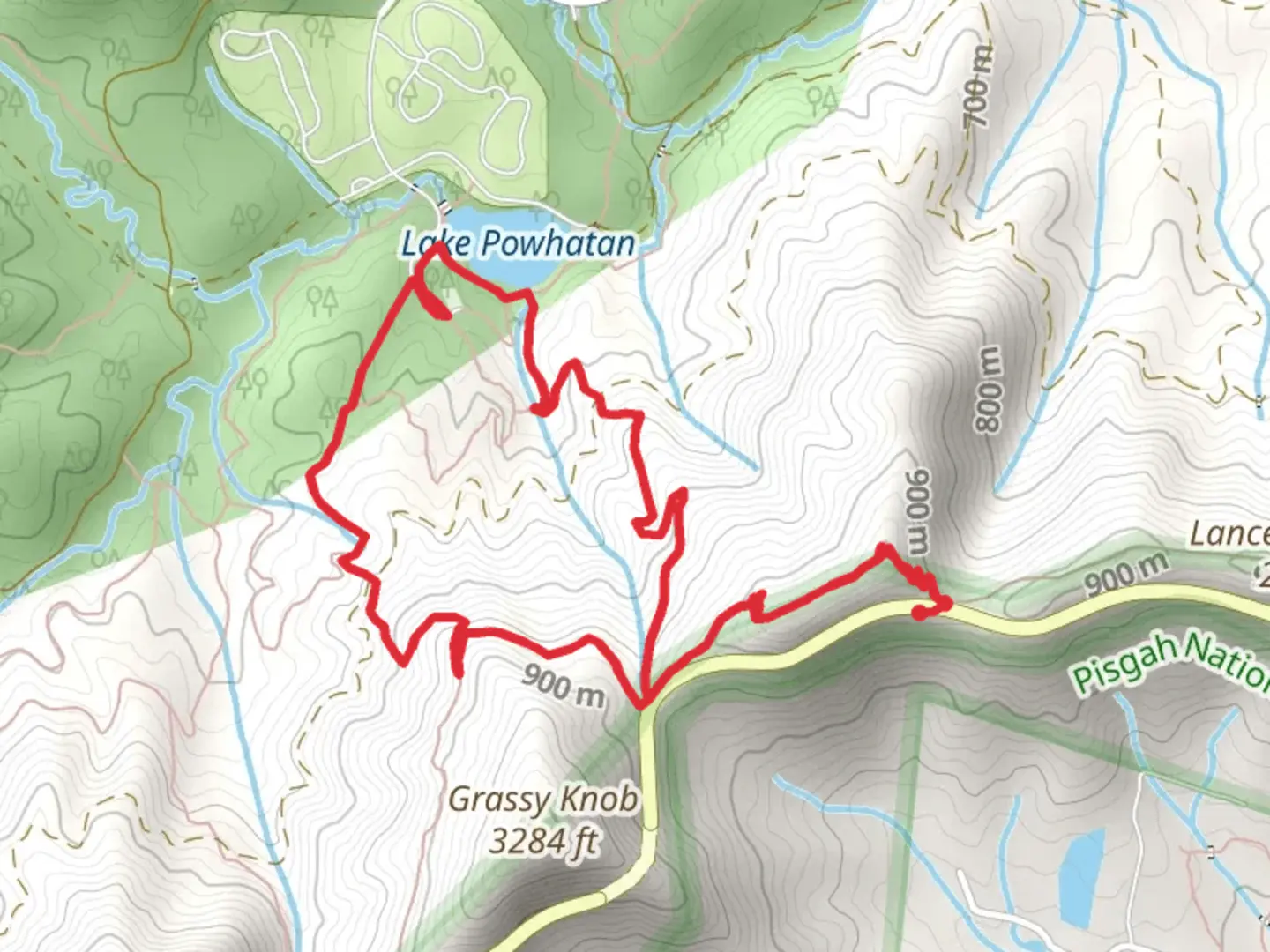 An image depicting the trail Shut-In and Small Creek Loop Trail and its surrounding area.