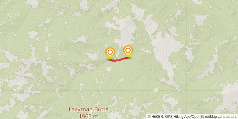 South Fork Cottonwood Creek via Cold Fork Ridge Trail stage 2 Map