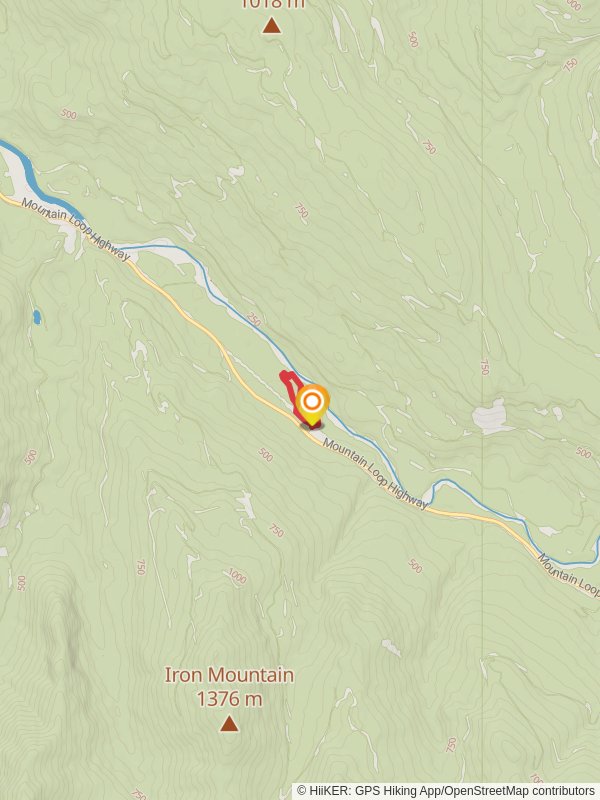 Old Sauk Loop Trail mobile static map