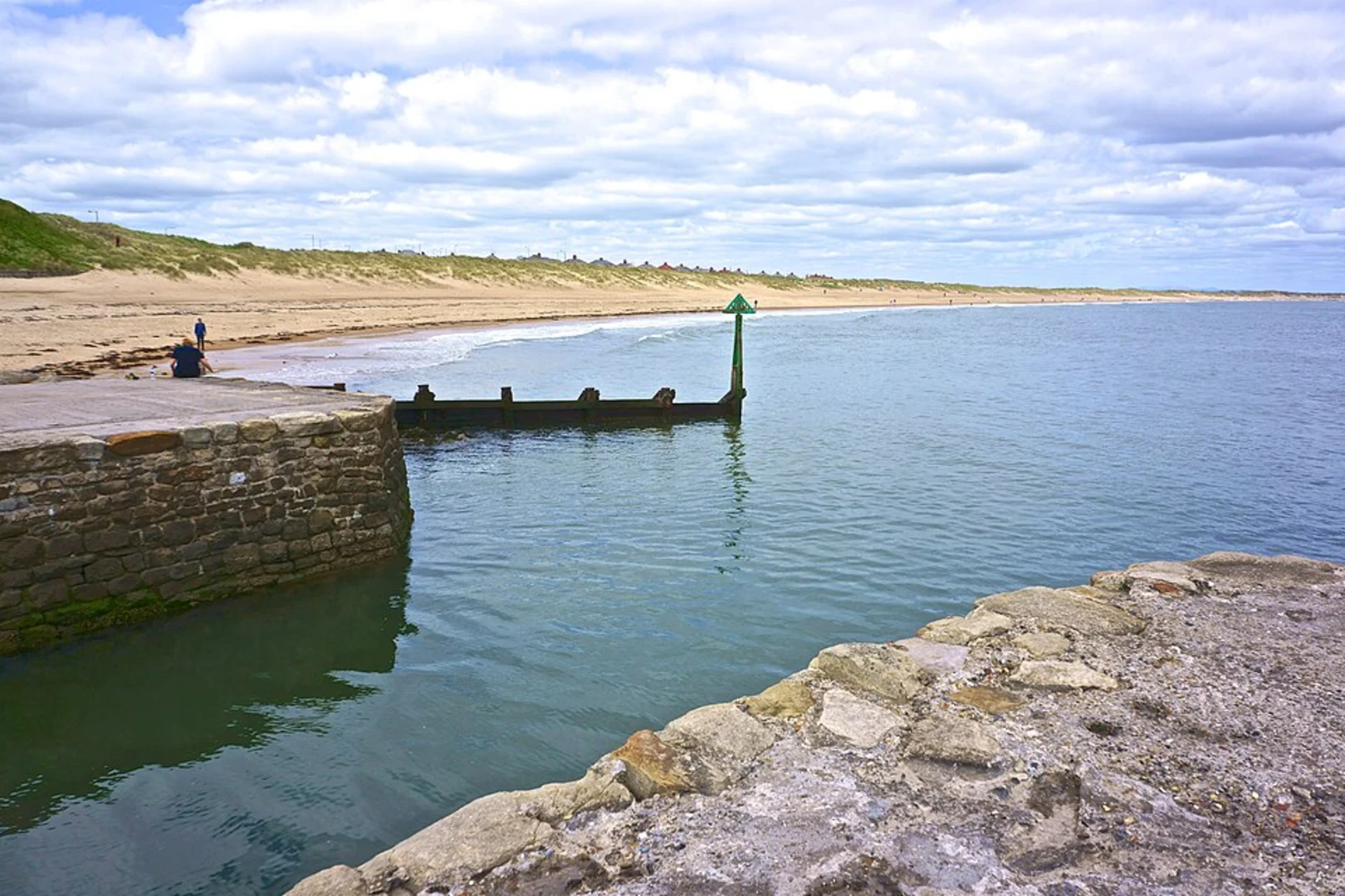 An image depicting the trail Seaton Sluice Harbour Walk and its surrounding area.