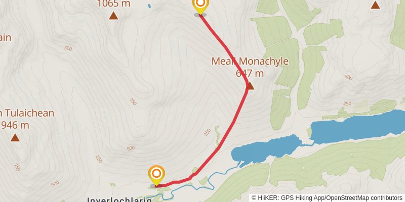 Stob Binnein to Ben More Loop stage 2 Map