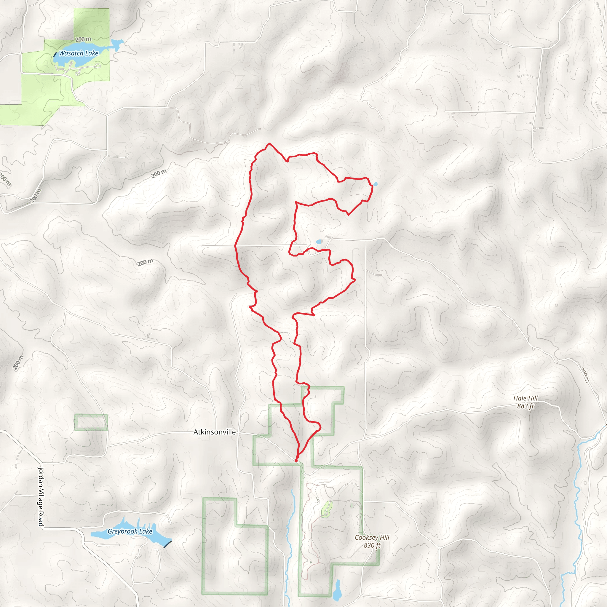 Bridle Loop Trail mobile static map
