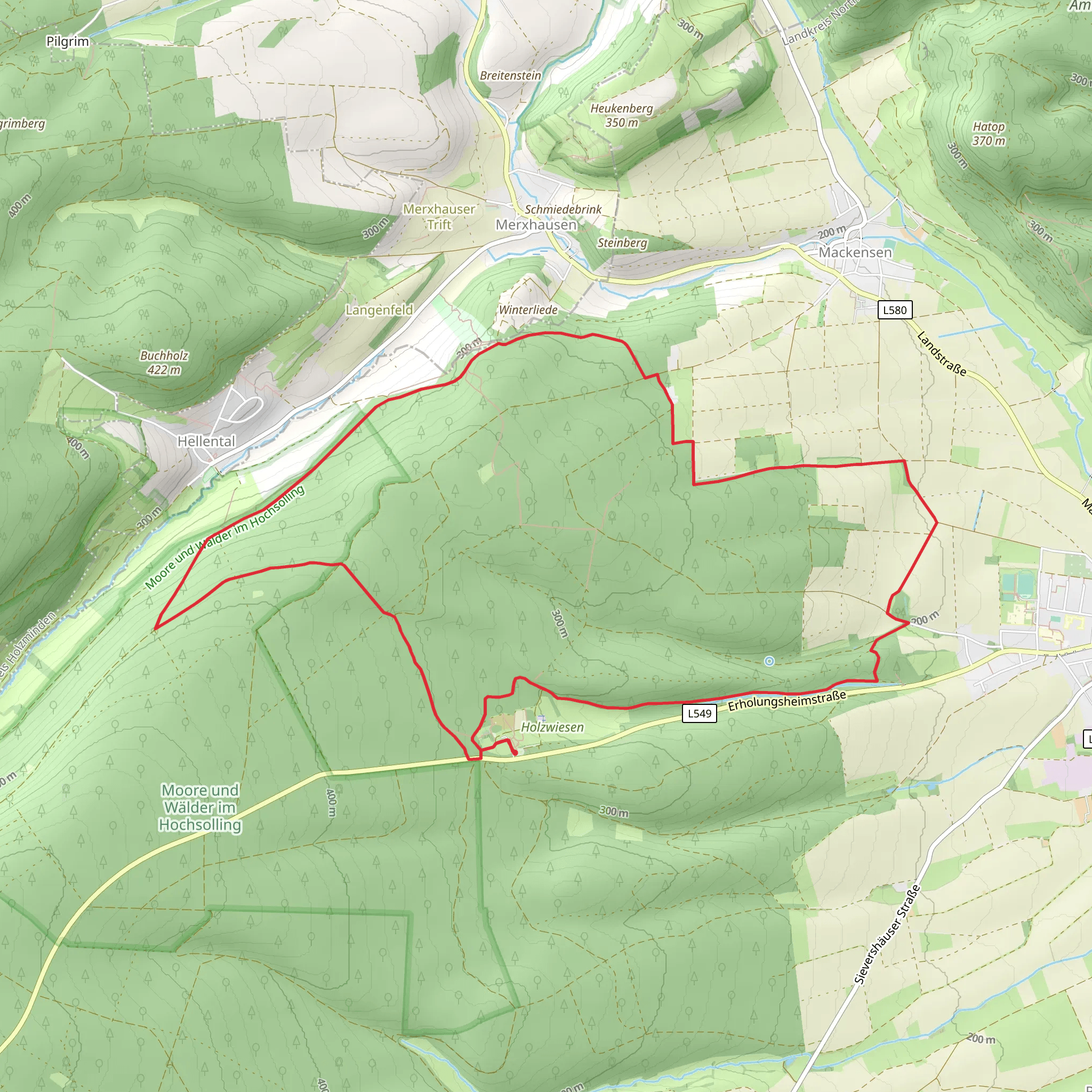 Seuteborn-Weg and Schnepfenstieg Loop mobile static map