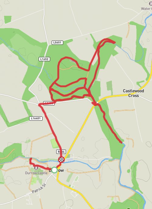 Leafy loop run mobile static map