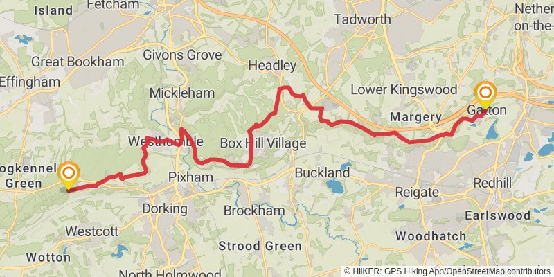 London Green Belt Way stage 3 Map