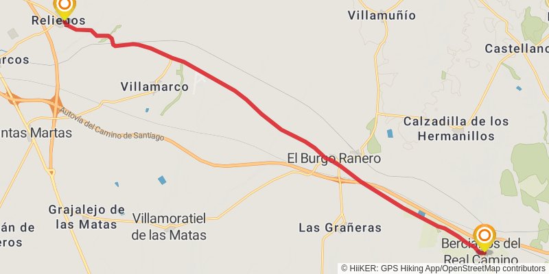 Camino Aragones stage 24 Map