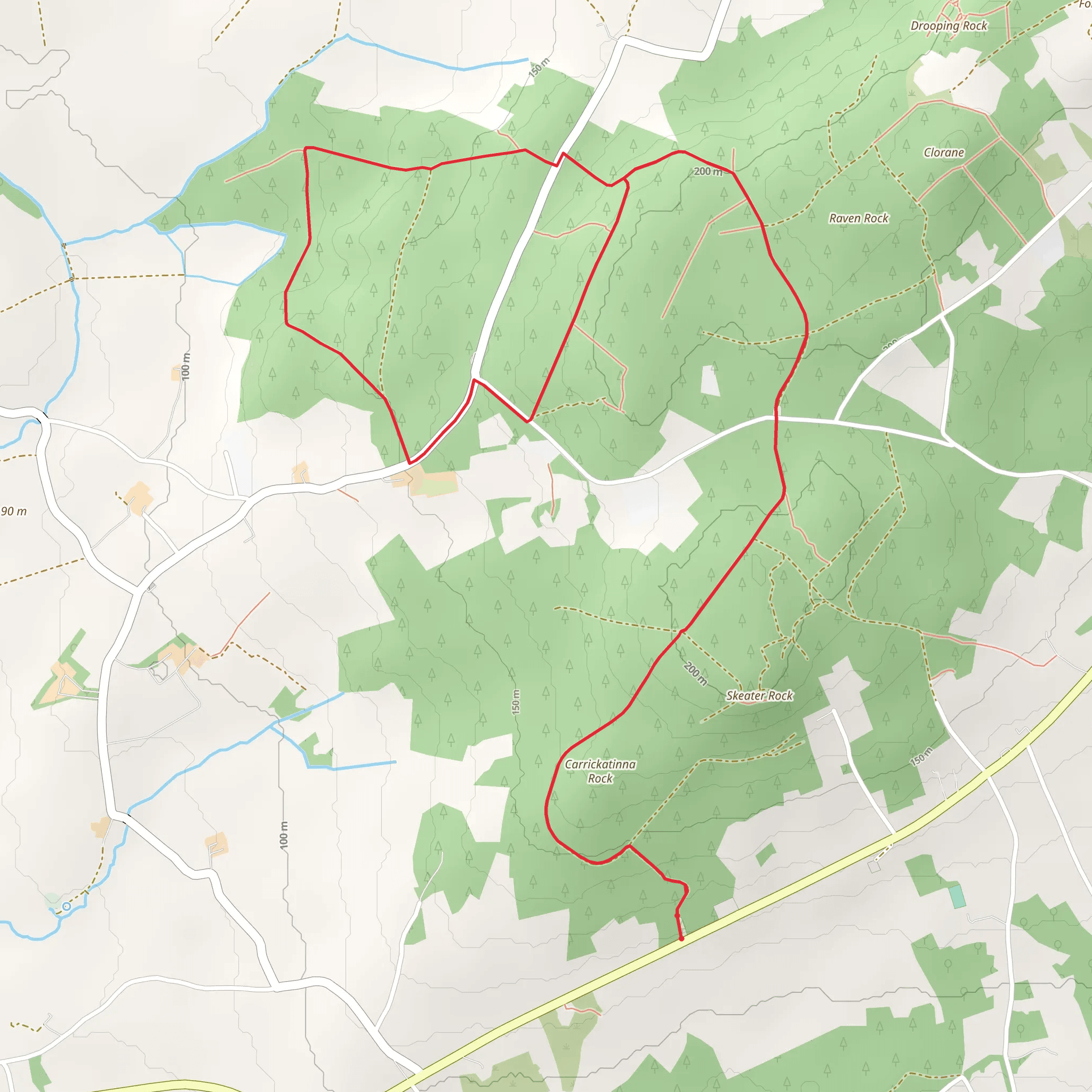 Forth Mountain Trail mobile static map