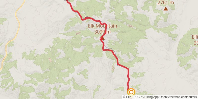 Continental Divide Trail - Montana And Idaho stage 20 Map