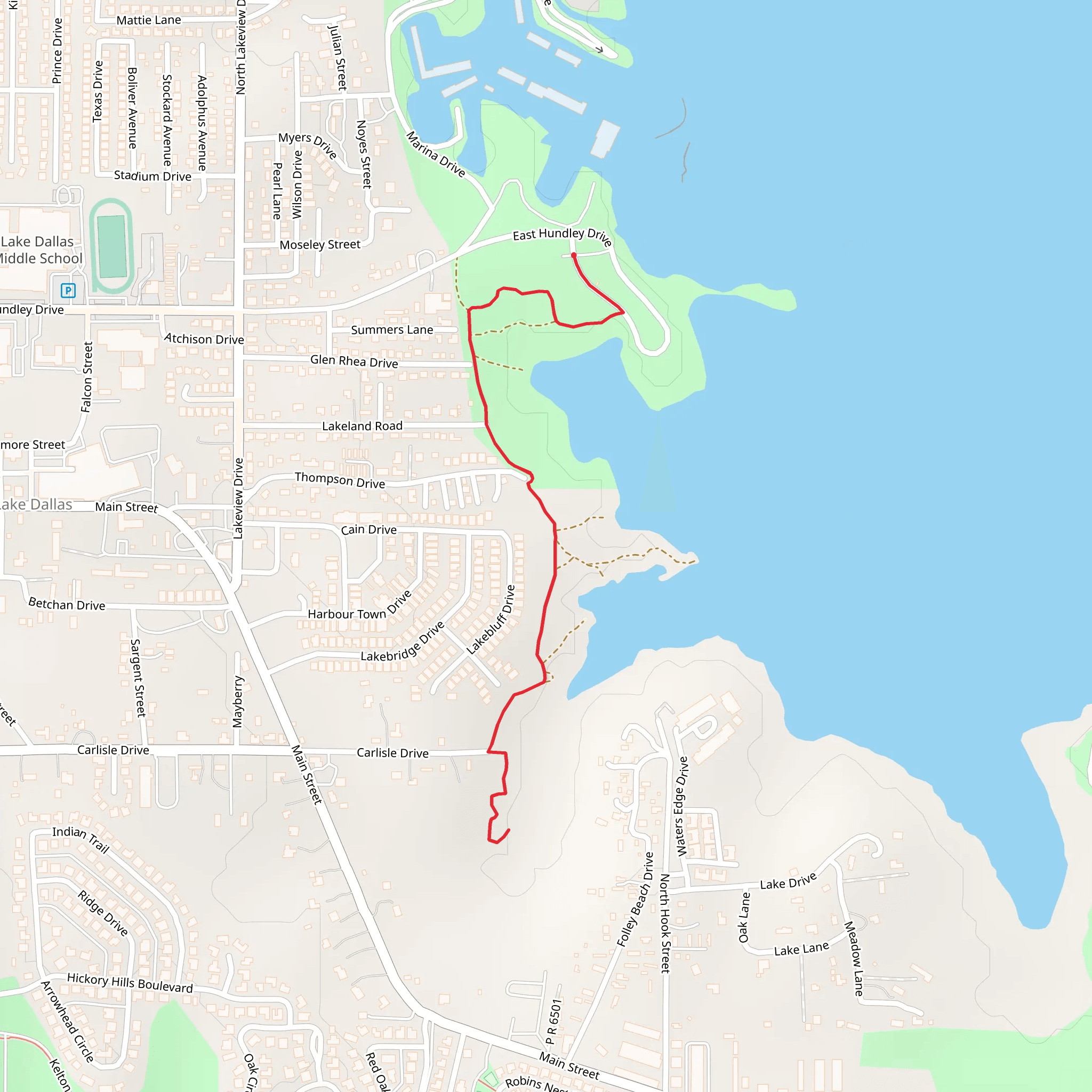 Willow Grove Park Trail mobile static map