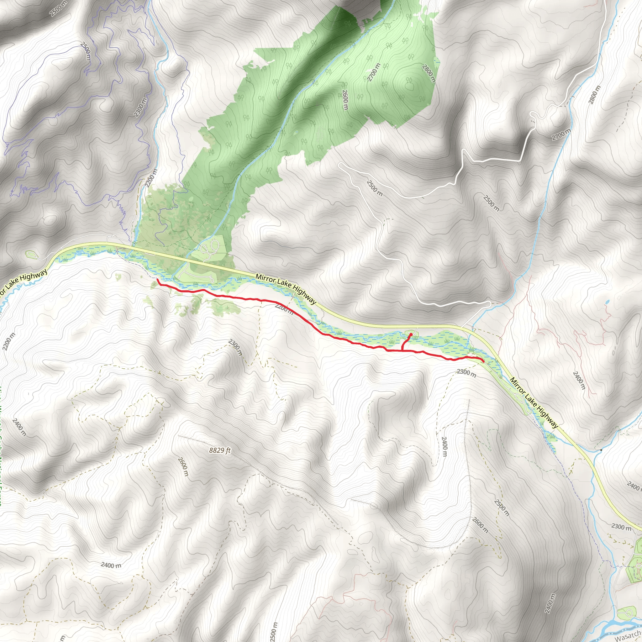 Scenic Byway Trail mobile static map
