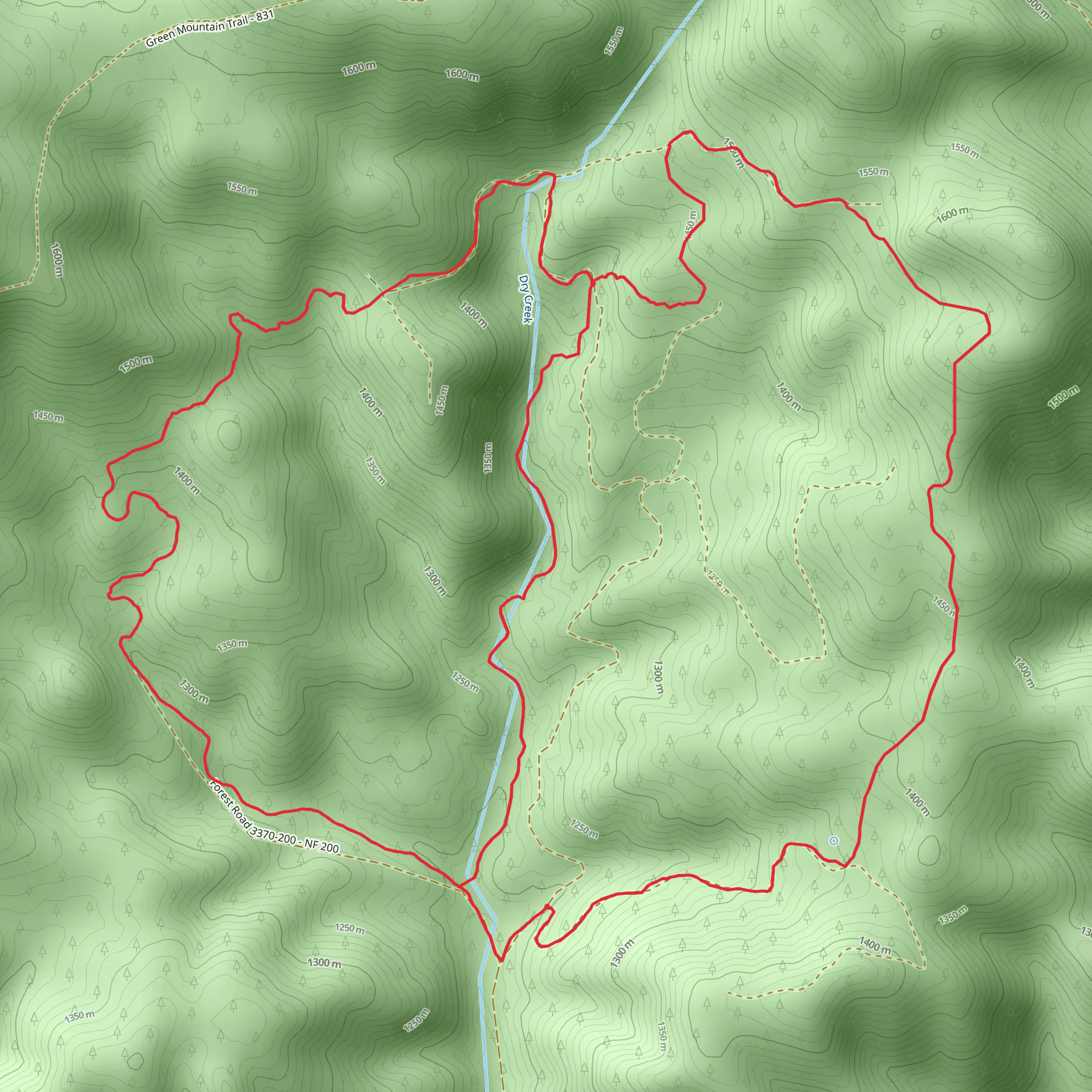 Giddy - Up - Go Trail mobile static map