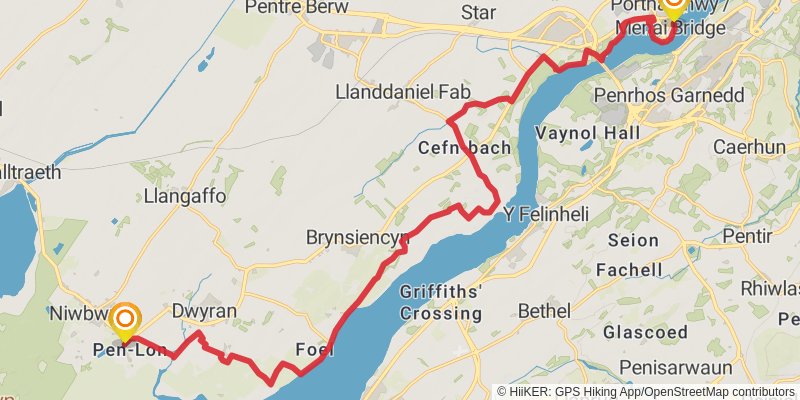 Anglesey Coastal Path stage 7 Map