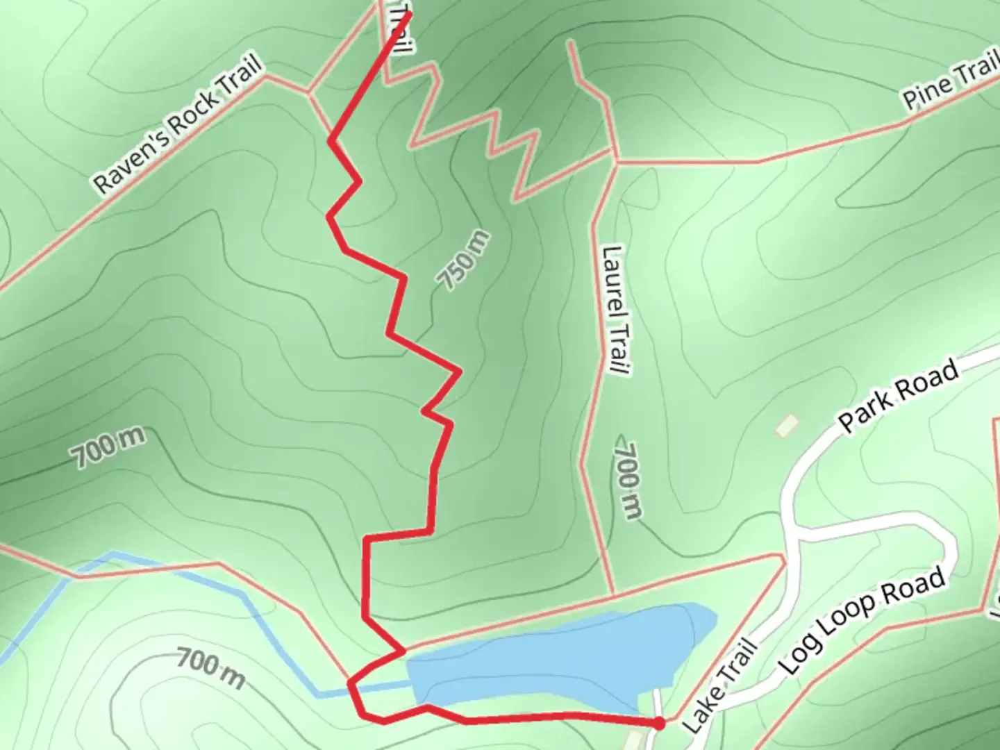 An image depicting the trail Ivy Trail and its surrounding area.