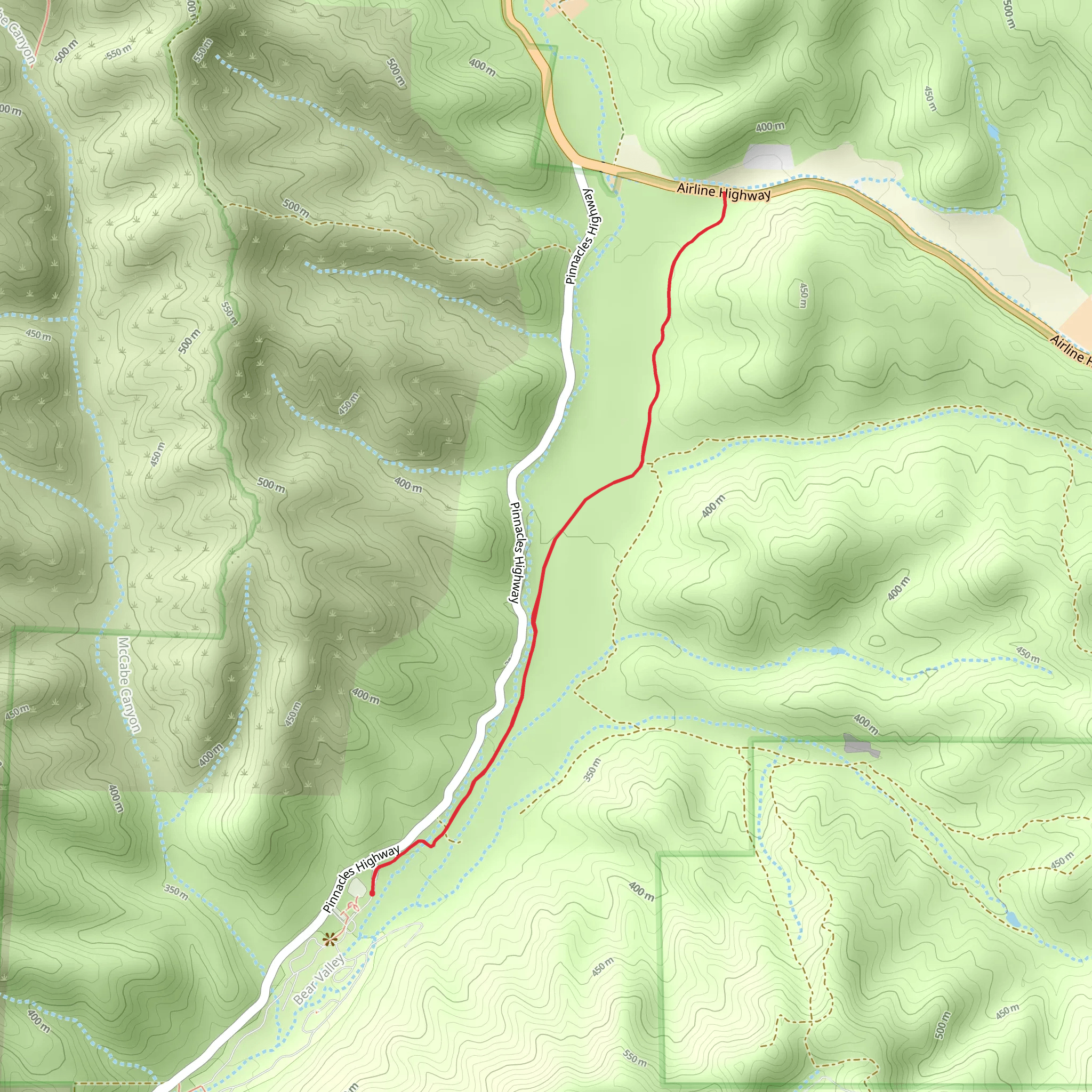 Bacon - Butterfield Ranch Trail mobile static map