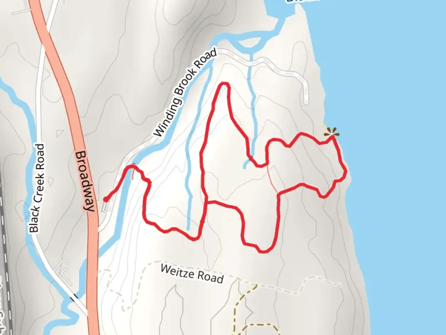 An image depicting the trail Black Creek Preserve Loop Trail and its surrounding area.