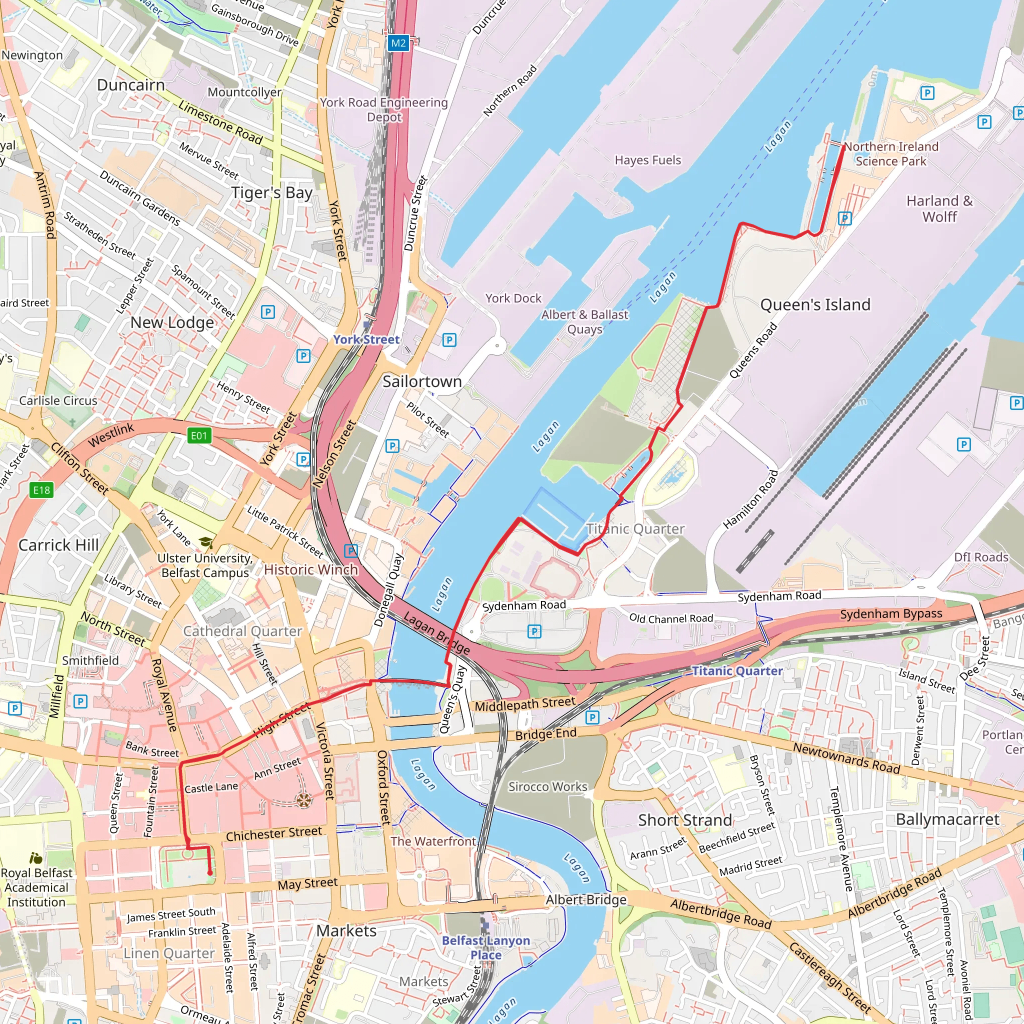 Titanic Trail mobile static map