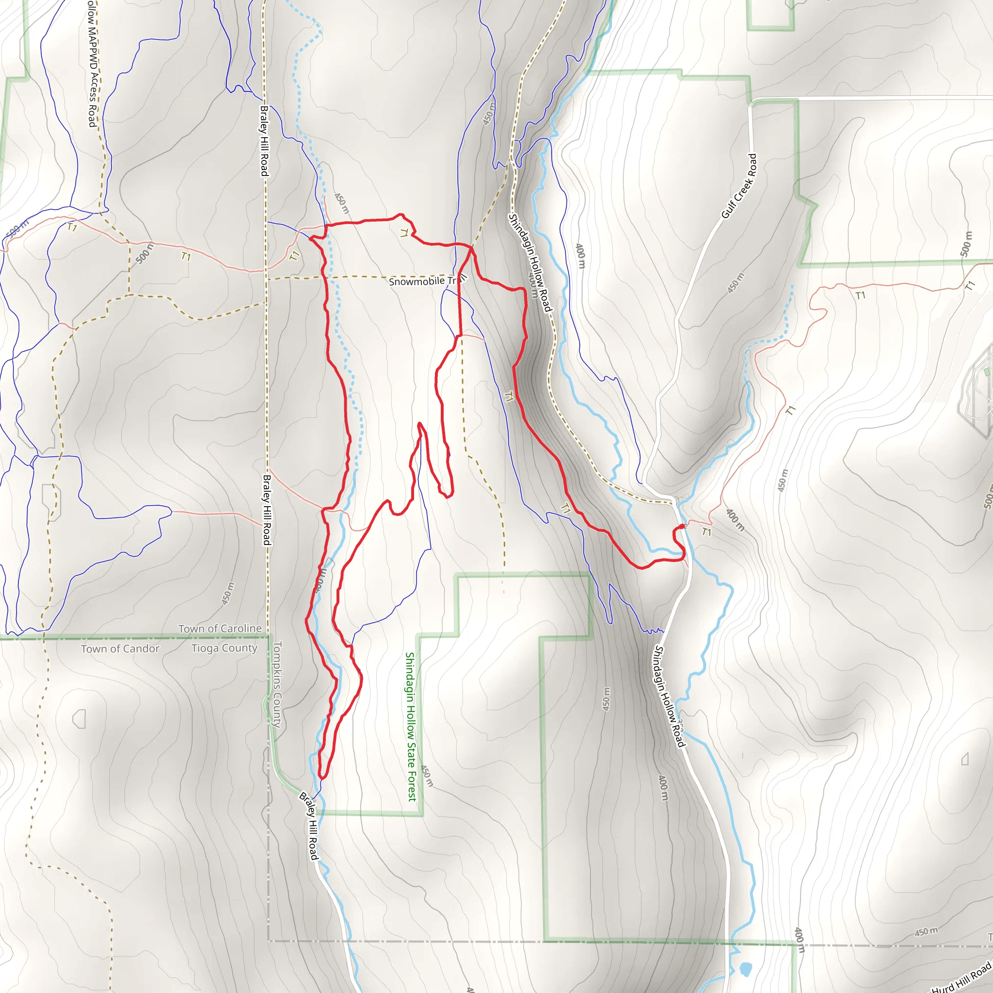B6 Creek Loop Trail mobile static map